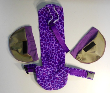 Goose Diaper Holder Purple Leopard