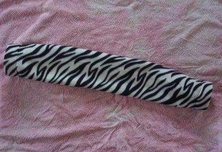 Small Animal Zebra Print Fleece Tunnel